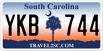 SC license plate YKB744
