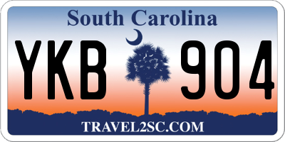 SC license plate YKB904