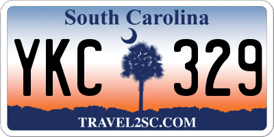 SC license plate YKC329