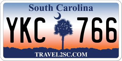 SC license plate YKC766