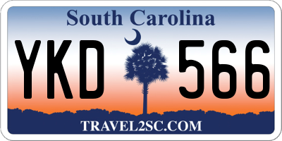 SC license plate YKD566