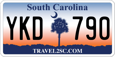 SC license plate YKD790