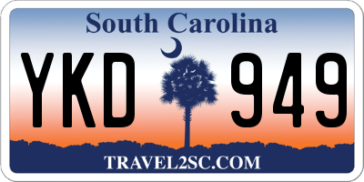 SC license plate YKD949