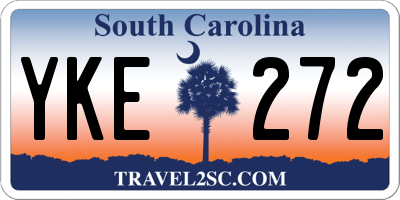 SC license plate YKE272