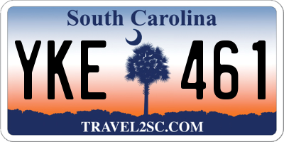 SC license plate YKE461