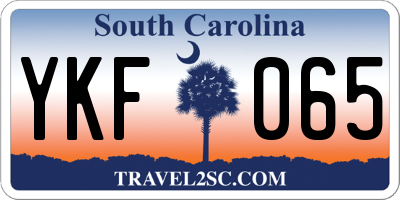 SC license plate YKF065