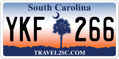 SC license plate YKF266