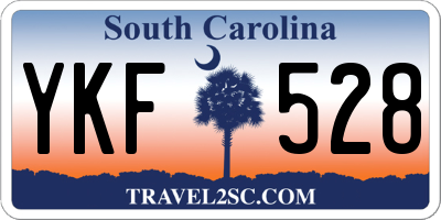 SC license plate YKF528