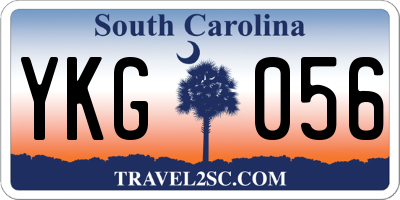 SC license plate YKG056