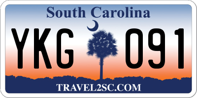 SC license plate YKG091