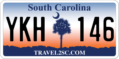 SC license plate YKH146