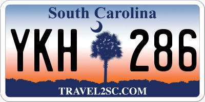 SC license plate YKH286