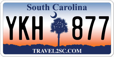 SC license plate YKH877