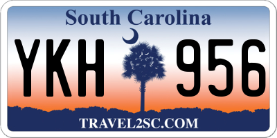 SC license plate YKH956