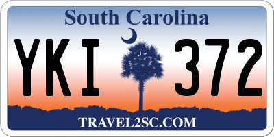 SC license plate YKI372