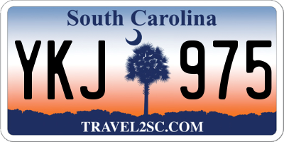 SC license plate YKJ975