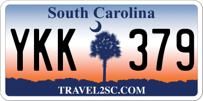 SC license plate YKK379