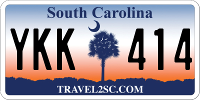 SC license plate YKK414