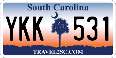 SC license plate YKK531