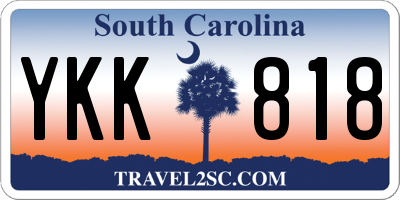 SC license plate YKK818