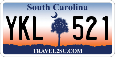 SC license plate YKL521