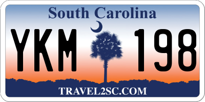SC license plate YKM198