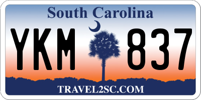 SC license plate YKM837