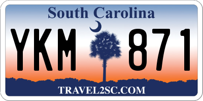 SC license plate YKM871