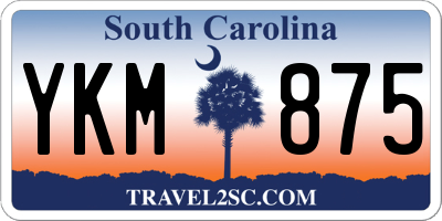 SC license plate YKM875