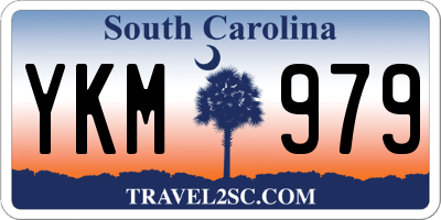 SC license plate YKM979