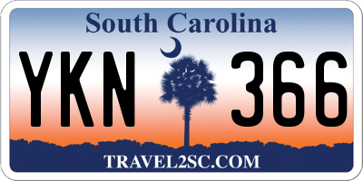 SC license plate YKN366