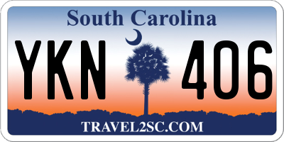SC license plate YKN406