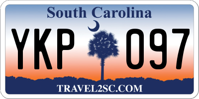 SC license plate YKP097