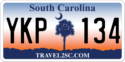 SC license plate YKP134