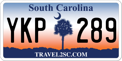 SC license plate YKP289