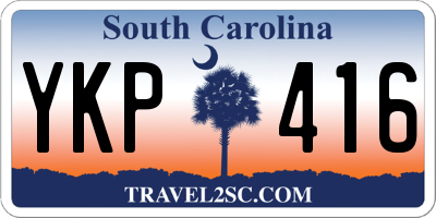 SC license plate YKP416