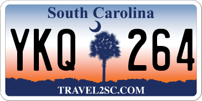 SC license plate YKQ264