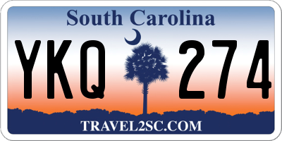 SC license plate YKQ274