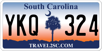 SC license plate YKQ324