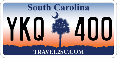 SC license plate YKQ400