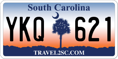 SC license plate YKQ621
