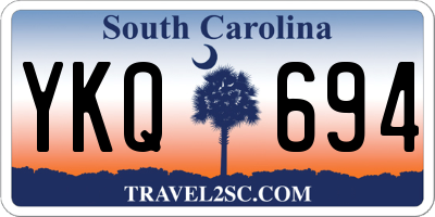 SC license plate YKQ694