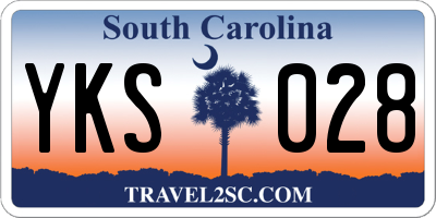 SC license plate YKS028