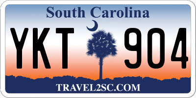 SC license plate YKT904