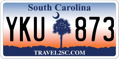 SC license plate YKU873