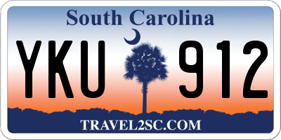 SC license plate YKU912