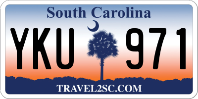 SC license plate YKU971