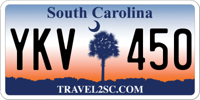SC license plate YKV450