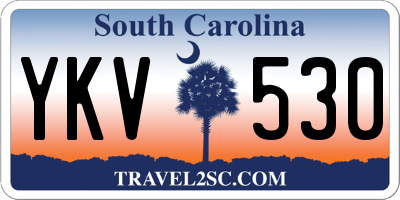 SC license plate YKV530
