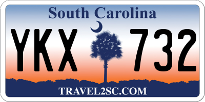 SC license plate YKX732